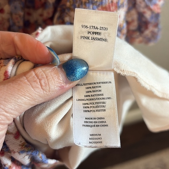 Rails Poppie Pink Jasmine Dress/ Size Medium - Picture 9 of 12